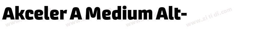 Akceler A Medium Alt字体转换